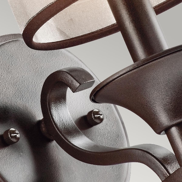 Lacey 1 leichte Wandleuchte - Mission Bronze der Firma Elstead