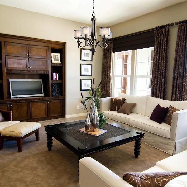 Lacey 5 Licht Kronleuchter - Mission Bronze der Firma Elstead