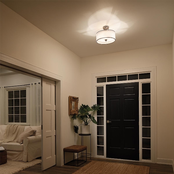 Lacey 3 Light Small Semi-Flush - Mission Bronze der Firma Elstead