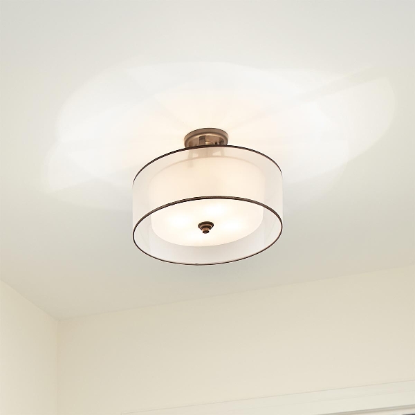 Lacey 4 Light Semi-Flush - Mission Bronze der Firma Elstead