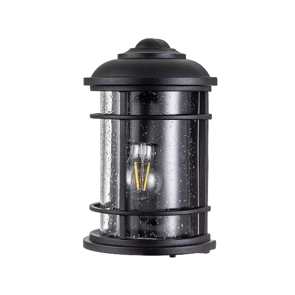 Lighthouse 1 Light Half Lantern - Textured Black der Firma Elstead