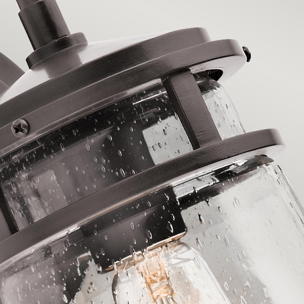 Lyndon 1 Light Medium Wall Lantern - Architectural Bronze der Firma Elstead