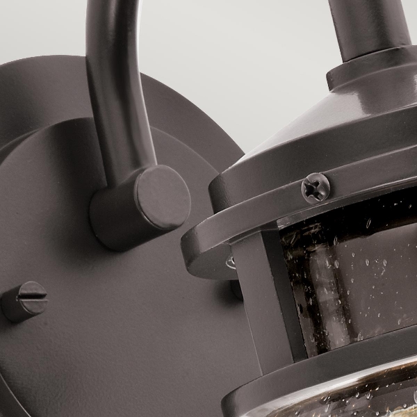 Lyndon 1 Light Small Wall Lantern - Architectural Bronze der Firma Elstead