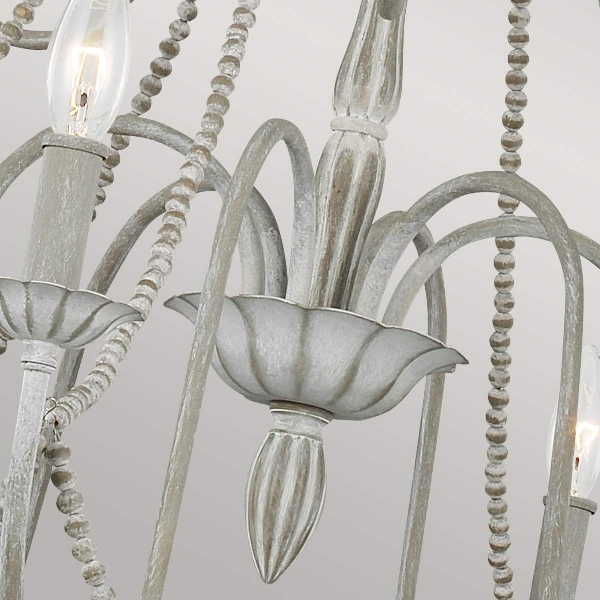 Maryville 9 Light Chandelier - Washed Grey der Firma Elstead