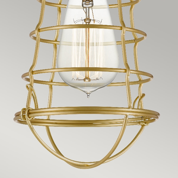 Mixon 1 Light Semi-Flush - Brushed Brass der Firma Elstead