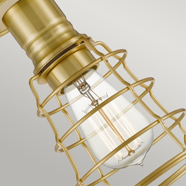 Mixon 1 Light Semi-Flush - Brushed Brass der Firma Elstead