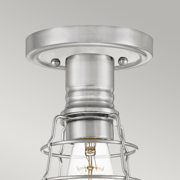 Mixon 1 Light Semi-Flush - Brushed Nickel der Firma Elstead