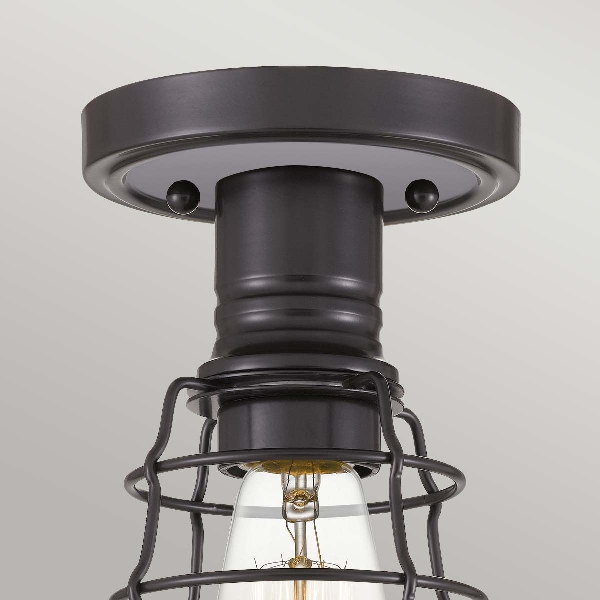 Mixon 1 Light Semi-Flush - Palladian Bronze der Firma Elstead