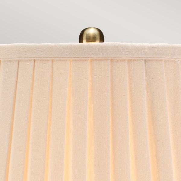 Morris 1 Light Small Table Lamp - Gold and Black with Cream Shade der Firma Elstead