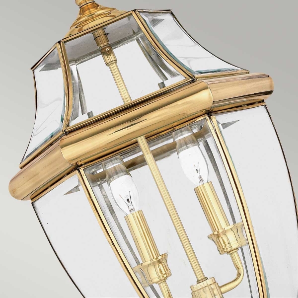 Newbury 2 Light Large Chain Lantern - Lacquered Polished Brass der Firma Elstead