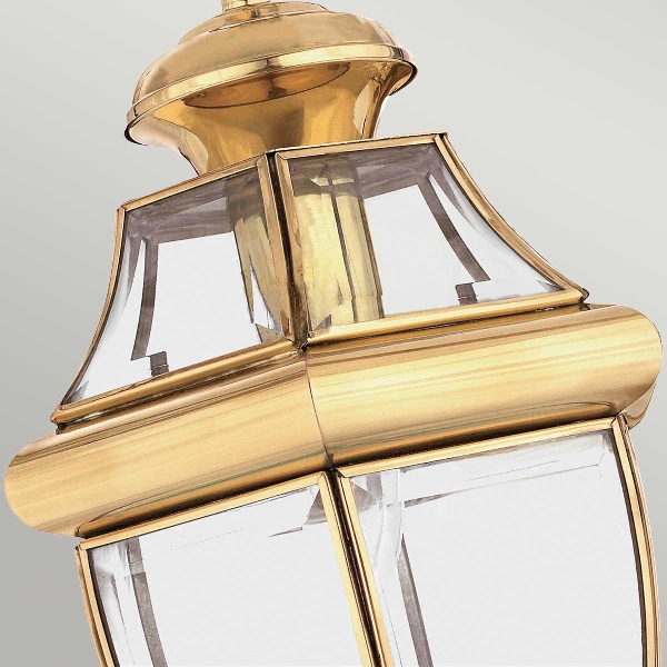 Newbury 1 Light Medium Chain Lantern - Lacquered Polished Brass der Firma Elstead