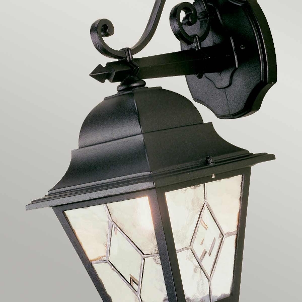 Norfolk 1 Light Down Wall Lantern - Black der Firma Elstead