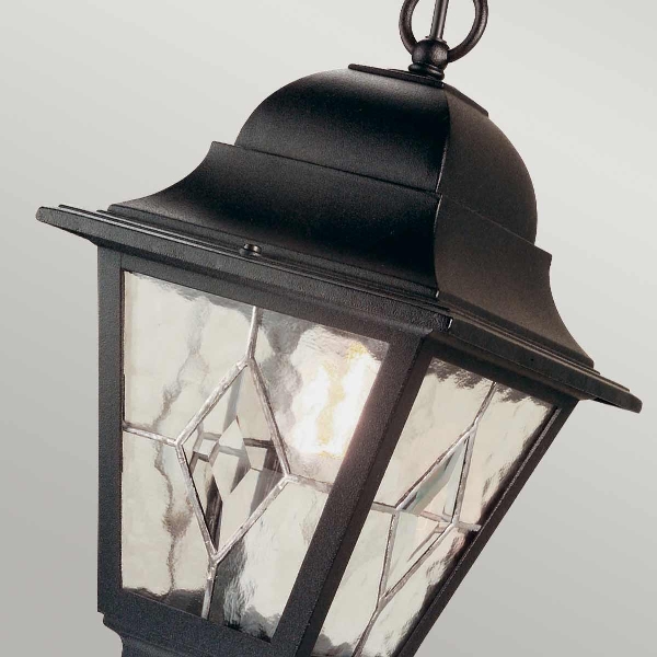 Norfolk 1 Light Chain Lantern - Black der Firma Elstead