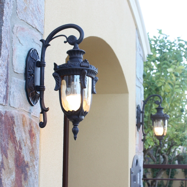 Philadelphia 1 Light Small Down Wandlaterne - Altbronze der Firma Elstead