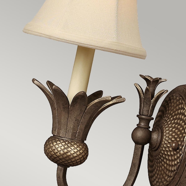 Plantation 1 leichte Wandleuchte - Perlbronze der Firma Elstead