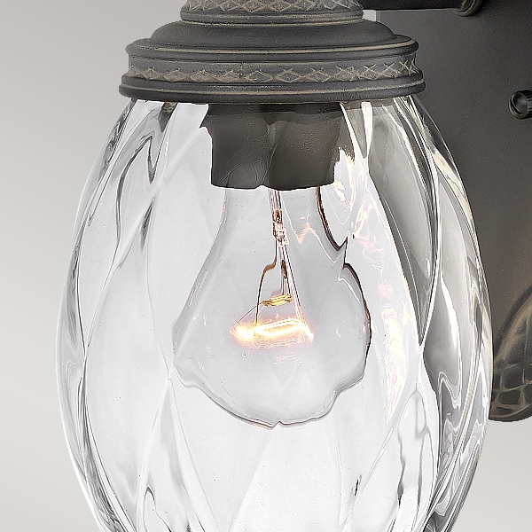 Plantation 1lt Kleine Wandlaterne - Museum Schwarz der Firma Elstead