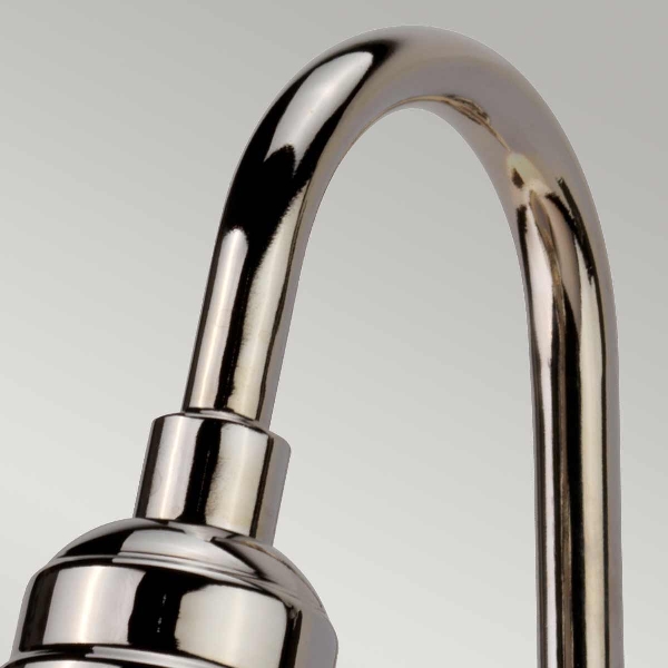 Provence 1 leichte Wandleuchte - Nickel poliert der Firma Elstead