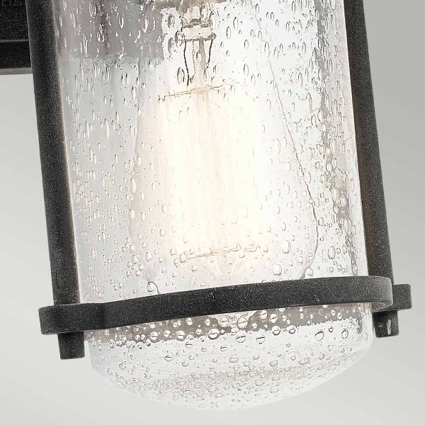 Riverwood Medium Wall Lantern - Weathered Zinc der Firma Elstead