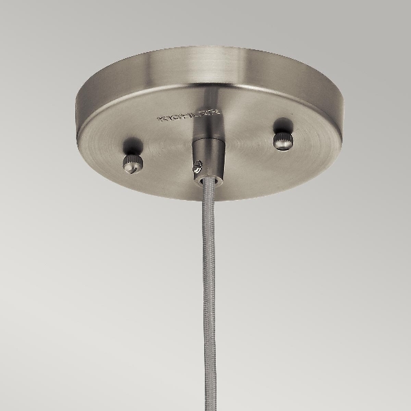 Riviera 1 Leuchtende Pendelleuchte - C - Gebürstetes Nickel der Firma Elstead