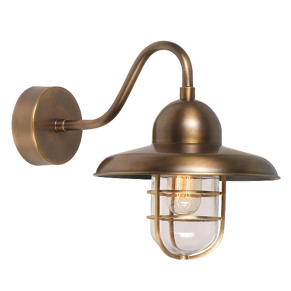 Somerton 1 Licht Wandlaterne - Aged Brass der Firma Elstead