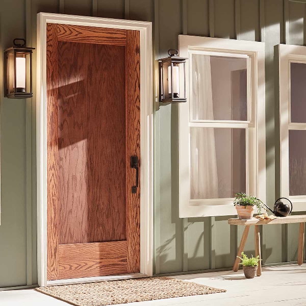 South Hope 1 Licht Medium Wandlaterne - Rubbed Bronze der Firma Elstead