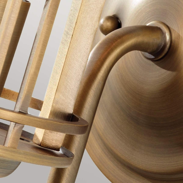 Urban Renewal 1 leichte Wandleuchte - Dunkles antikes Messing der Firma Elstead