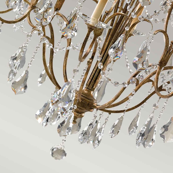 Valentina 12 Licht Multi-Light-Tier-Kronleuchter - oxidierte Bronze der Firma Elstead