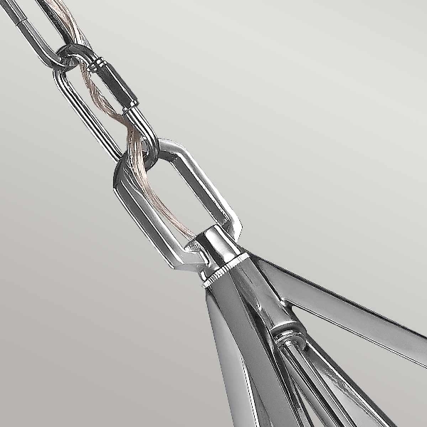 Nico 1 Light Medium Pendelleuchte - Chrom poliert der Firma Elstead