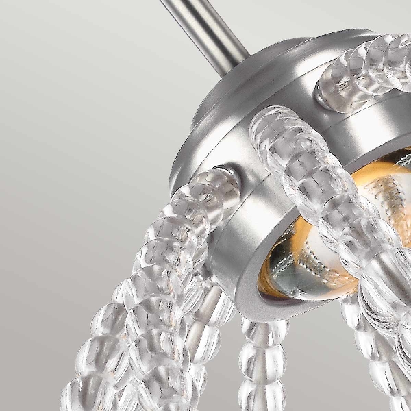 Oberlin Kleine LED-Hängeleuchte - Nickel satiniert der Firma Elstead