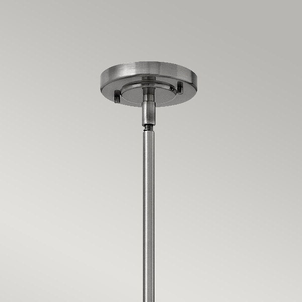 Amelia 1 Leuchte Medium Pendelleuchte - Nickel poliert antik der Firma Elstead