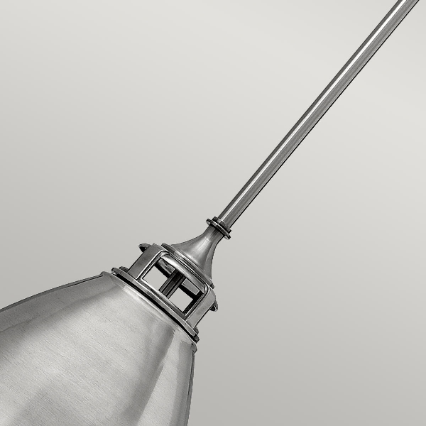 Amelia 1 Leuchte Medium Pendelleuchte - Nickel poliert antik der Firma Elstead