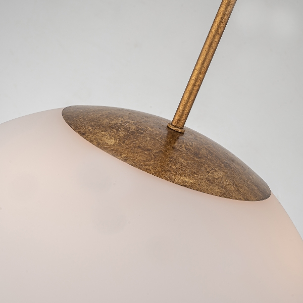 Staring 3 lt Pendelleuchte - Distressed Gold der Firma Elstead