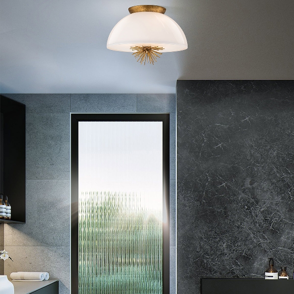 Staring 3 lt Pendelleuchte - Distressed Gold der Firma Elstead