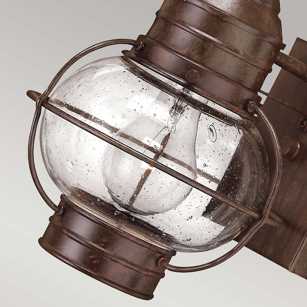 Cape Cod 1 Licht kleine Wandlaterne - Siena Bronze der Firma Elstead