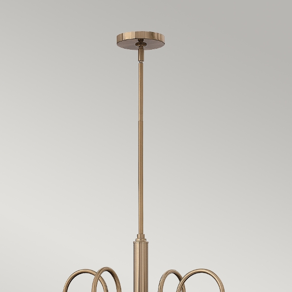 Congress 4 Light Kronleuchter - Gebürstetes Karamell der Firma Elstead