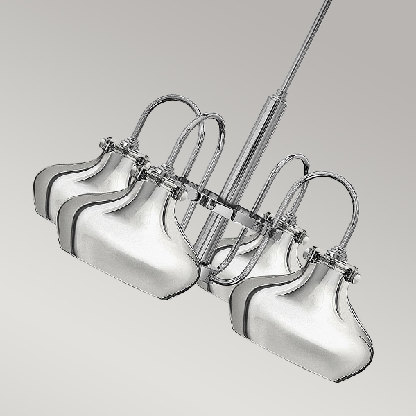 Congress 4 Licht Kronleuchter - Chrom der Firma Elstead