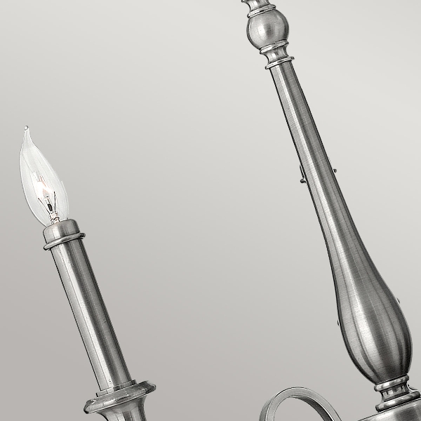 Yorktown 3-Licht-Kronleuchter - Nickel antik der Firma Elstead