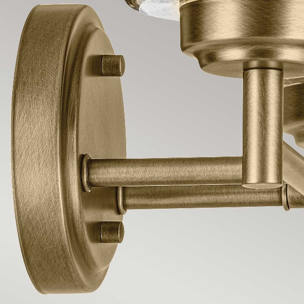 Kichler Winslow 2 lt Wandleuchte - Naturmessing der Firma Elstead