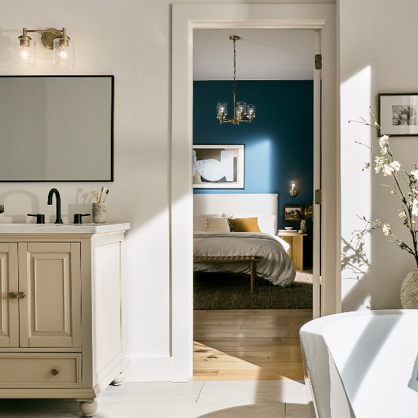 Kichler Winslow 2 lt Wandleuchte - Naturmessing der Firma Elstead