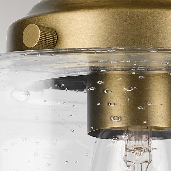 Kichler Winslow 1 lt Decke halb bündig - Naturmessing der Firma Elstead