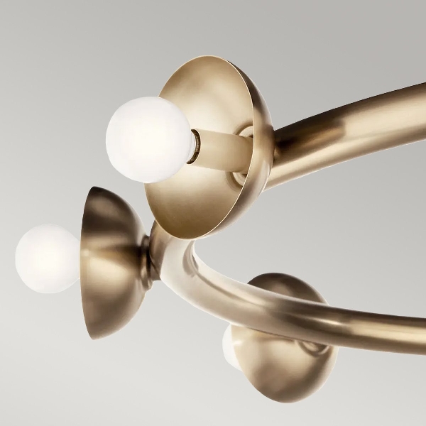 Palta 9 Licht Kronleuchter - Champagner Bronze der Firma Elstead