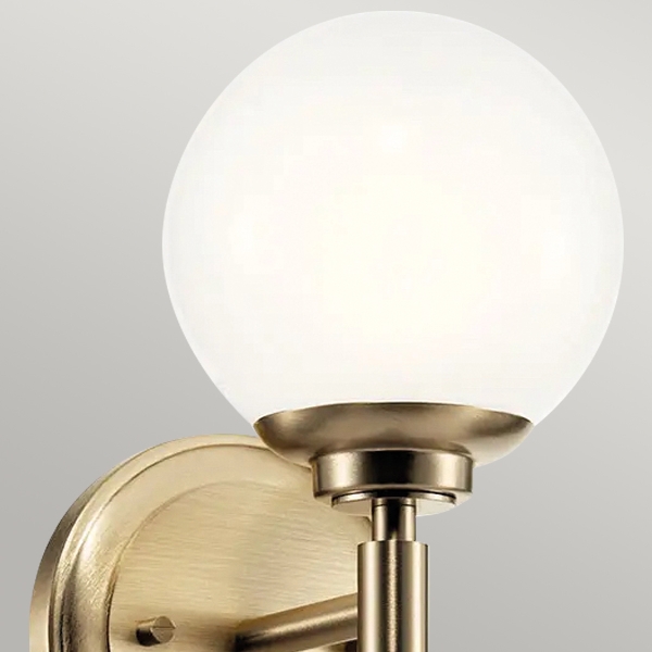 Benno 1 lt Wandleuchte - Champagner Bronze der Firma Elstead