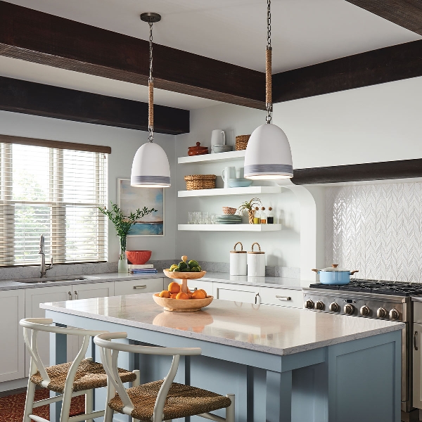 Hinkley Nash 1 lt Pendelleuchte - Nickel antik der Firma Elstead