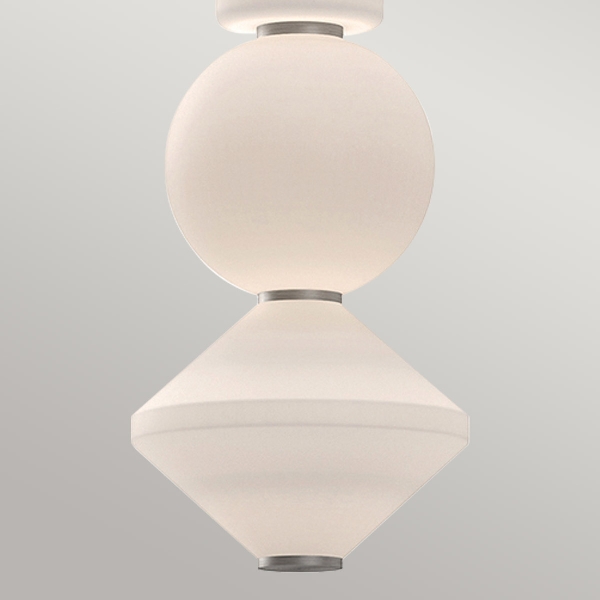 Alora Mood Bijou LED Pendelleuchte - Gebürstetes Nickel der Firma Elstead