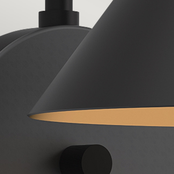 Alora Mood Remyck 1 lt Wandleuchte - Mattschwarz der Firma Elstead