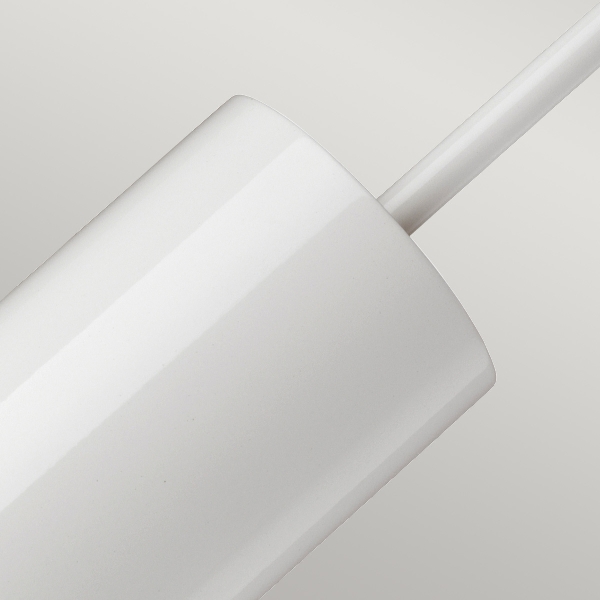 Quinto 1 leichte Pendelleuchte - Weißes Altmessing der Firma Elstead