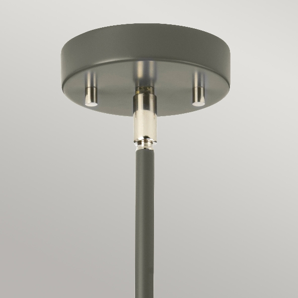 Quinto 3 Licht Kronleuchter - Dunkelgrau Poliertes Nickel der Firma Elstead