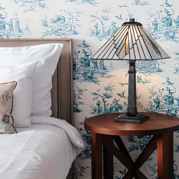 Alderley Große Tischlampe - Vintage Bronze der Firma Elstead