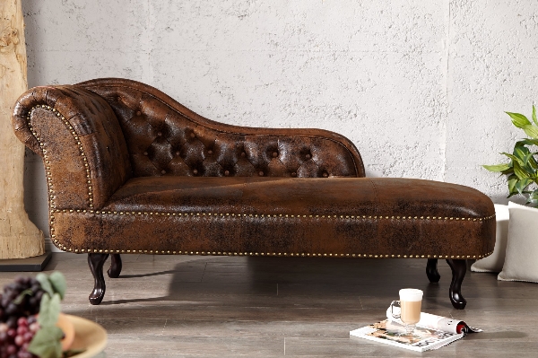 Recamiere CHESTERFIELD antik braun der Firma Casa Élite
