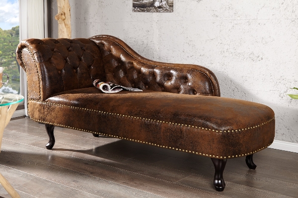 Recamiere CHESTERFIELD antik braun der Firma Casa Élite